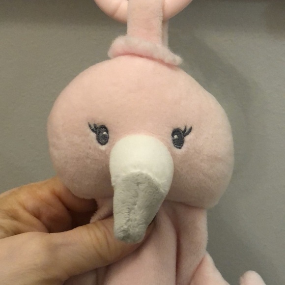 Baby Gund Flamingo Teether Lovey Toothpick Pink Security Blanket Aubrey - Picture 2 of 10